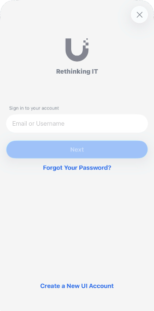UDR7 App Login